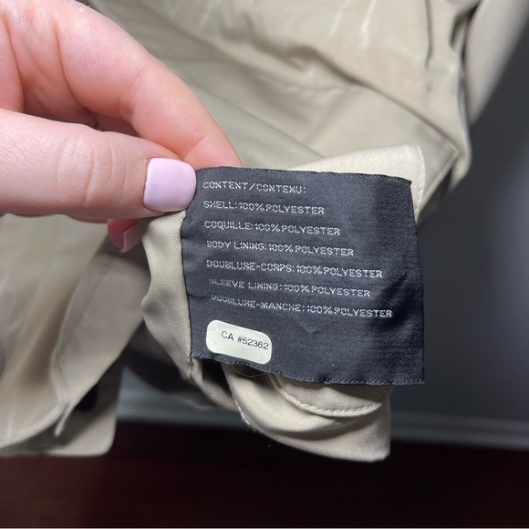 Liz claiborne Men's tan tech spring fisherman casual trench jacket in size L - Picture 8 of 9